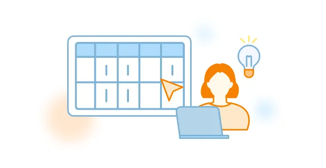 人やスケジュールなど利用者情報が円で連携されている。