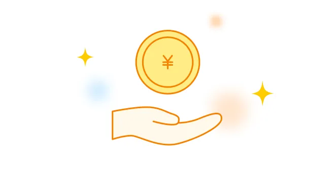 介護従事者と利用者の間にハートがある。